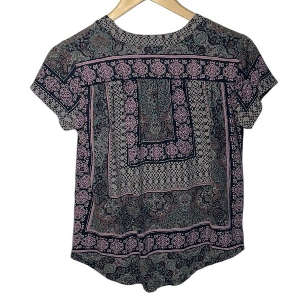 LUCKY BRAND Batik Lightweight Boho Tee Shirt - Picture 3 of 8